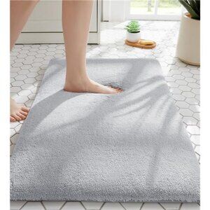 Bathroom Rug 24x17 Memory Foam Bath Mat Thick Plush Non Slip Absorbent Washable